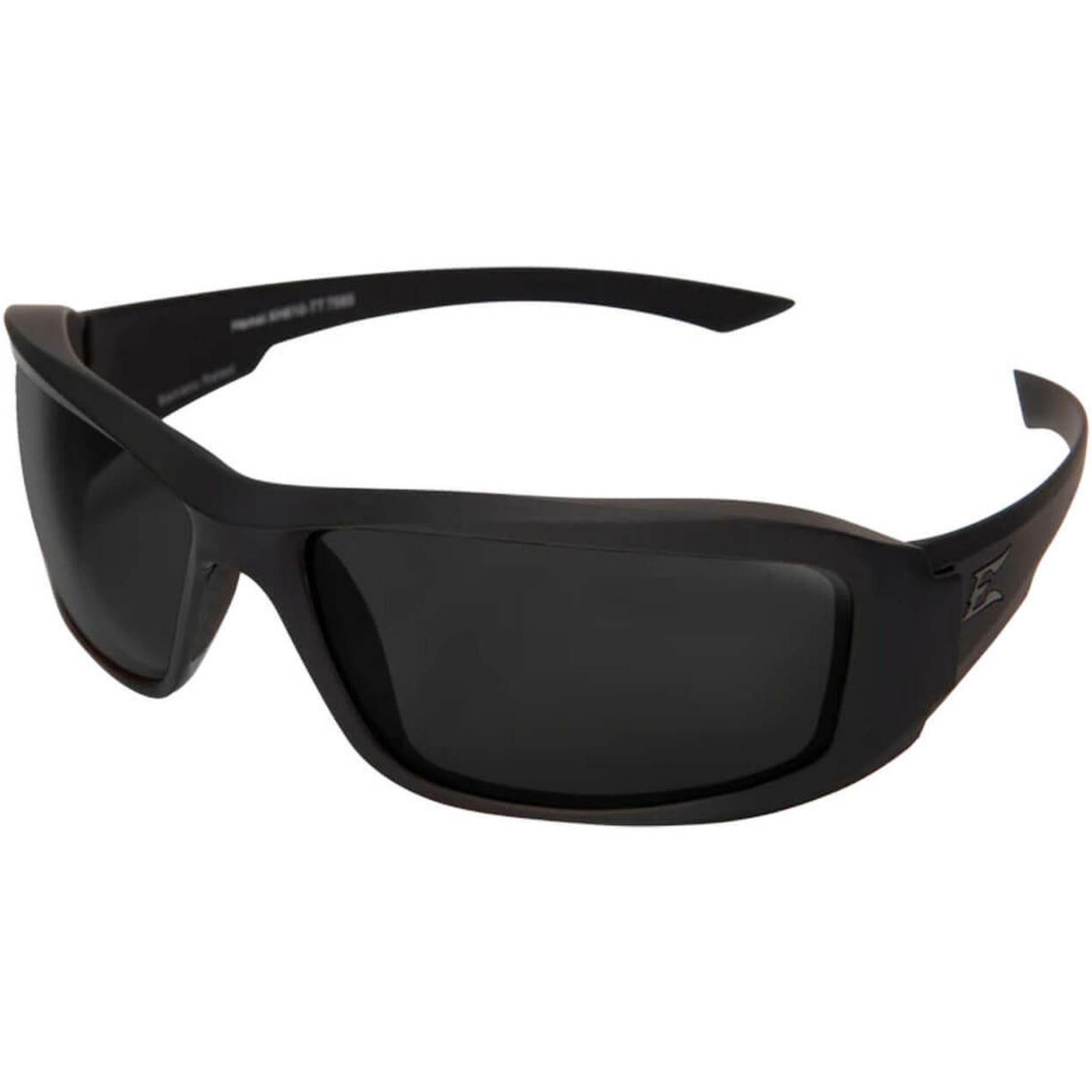 Edge Tactical Eyewear Hamel TXH716VS-TT Safety Glasses with Black Thin Temple and Polarized Smoke Vapor Shield Lens