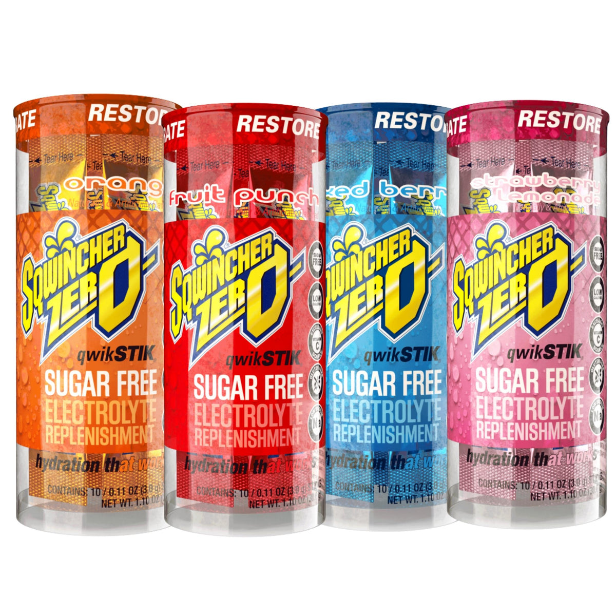 SQWINCHER- Single Serve Qwik Stik® Tubes Assorted Flavors – Aabaco Store