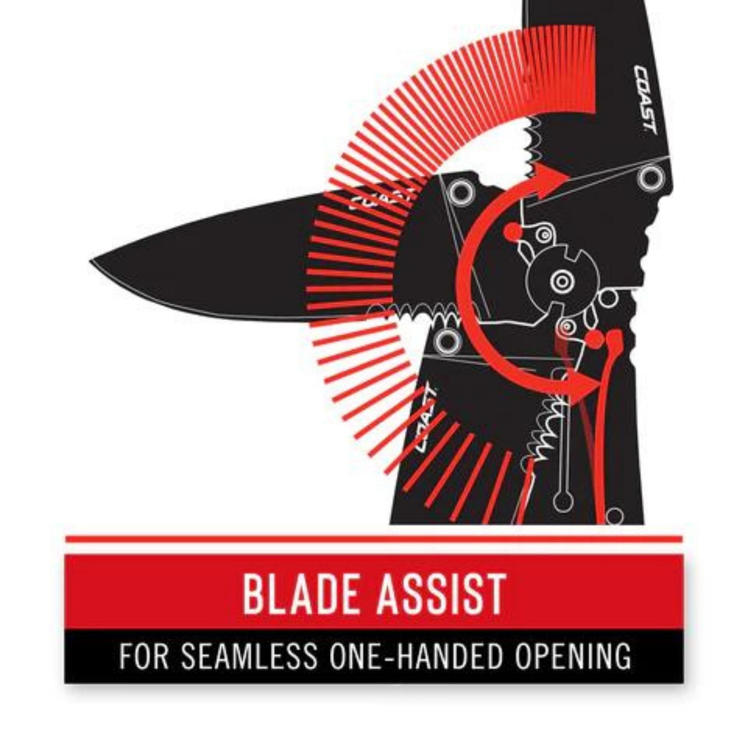 Coast Rx300- Blade Assist Folder Knife